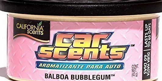 California Car Scents  BALBOA BUBBLEGUM AIR FRESHENER HOME VAN OFFICE TAXI x 1