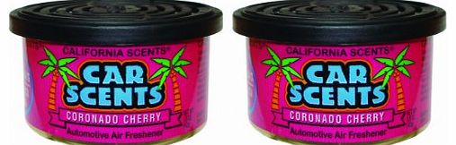California Scents F312 California Car Scents Tin - Cherry Fragrance (Pack of 2)