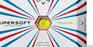 Callaway CG BL Super Soft 15 Golf Balls (Pack of 12) - Yellow