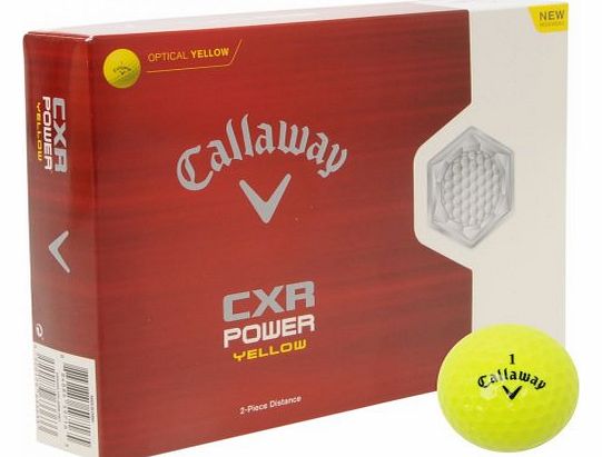 CXR Power Golf Balls Dozen - Yellow