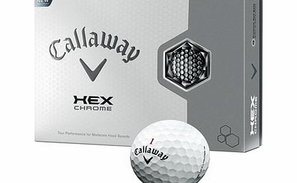 Callaway Golf Callaway HEX Chrome Golf Balls (12 Balls) Logo
