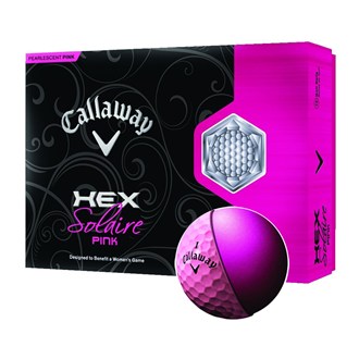 Callaway Golf Callaway Ladies Hex Solaire Pink Golf Balls (12