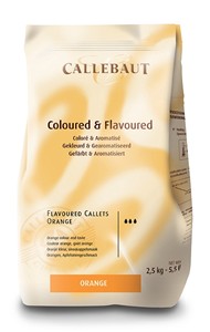 Callebaut orange chocolate chips (callets)
