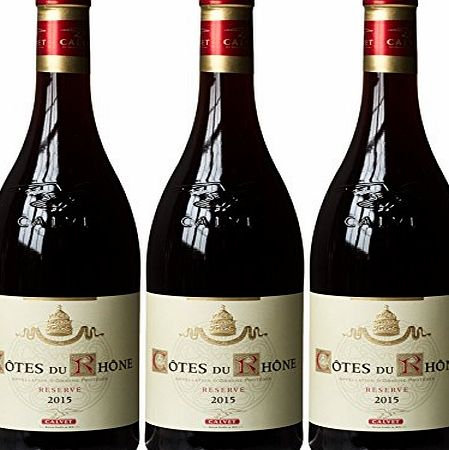 Calvet Cotes du Rhone 2014/2015 Wine 75 cl (Case of 3)