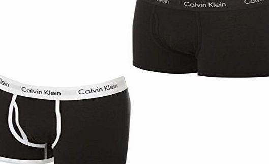 Calvin Klein 365 2 Pack Boxers Mens Black/Black Medium