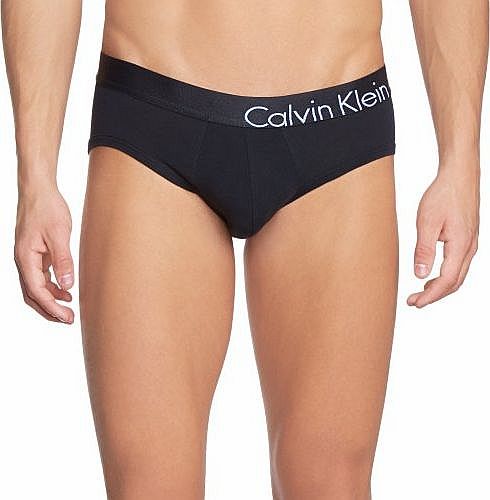 Calvin Klein Bold Cotton Hip Brief (Medium, Black)
