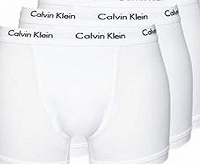 Calvin Klein Cotton Stretch 3-Pack Trunk U2662G (Medium, White)