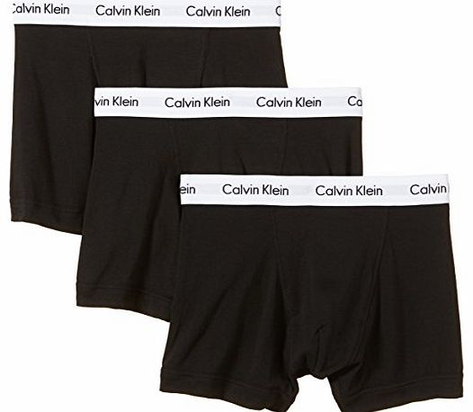 Calvin Klein Cotton Stretch Trunk Black 3 Pack - Black - Medium