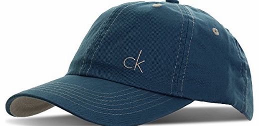 Mens CK Vintage Twill Baseball Cap Headwear - Navy