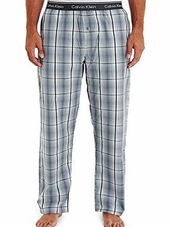 Calvin Klein Grey Plaid Print Woven Pyjama Pant - XL