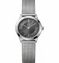 Calvin Klein Ladies Minimal Grey Silver Watch