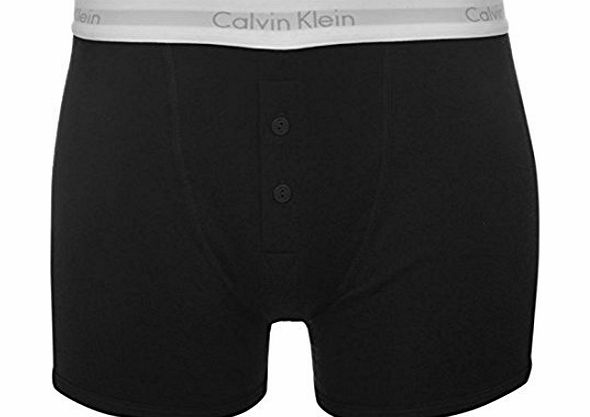 Calvin Klein Mens Classic Button Briefs Bottoms Boxers Underwear Lingerie Black L