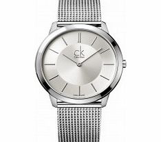 Calvin Klein Mens Minimal Silver Watch