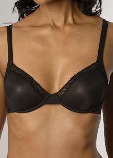 Calvin Klein New Frosted Sheer with Lace underwired bra