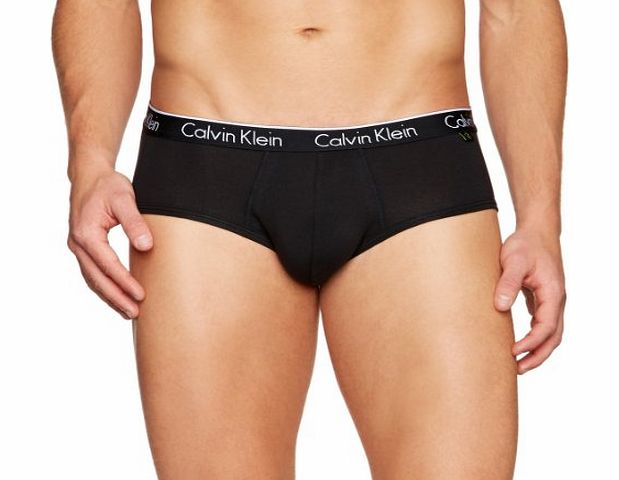 Calvin Klein One Cotton Brief (2 Pack) (Medium, Black)
