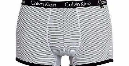 Calvin Klein One Cotton Trunk (Large (36``-38``), Atticus Stripe Black)