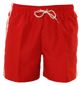 Red Swimwear Shorts