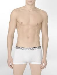 Calvin Klein Underwear Calvin Klein Gunmetal Cotton Trunk White