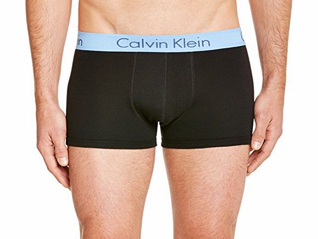 Calvin Klein Underwear Mens Coton Plain Boxer Shorts, Black, Medium