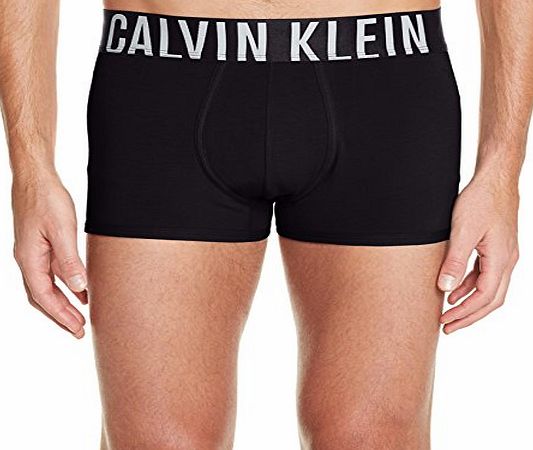 Calvin Klein Underwear Mens Trunk 000NB1042A Plain Boxer Shorts, Black, Small