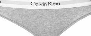 Calvin Klein Underwear Modern Cotton Thong in Grey (X Small)