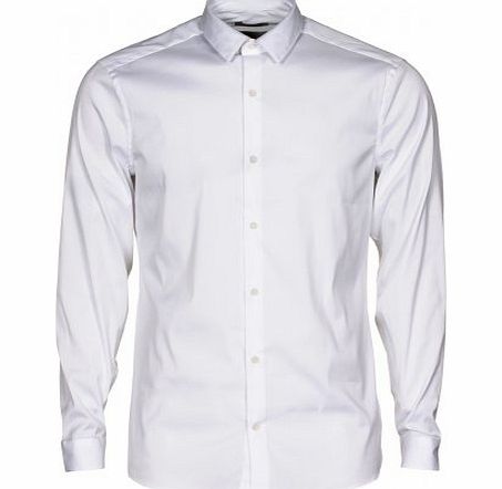 Calvin Klein Wicker slim fit long sleeve shirt White 16