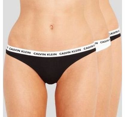 Calvin Klein Womens Carousel Brief 3 PACK Black & White Mixed (Medium)