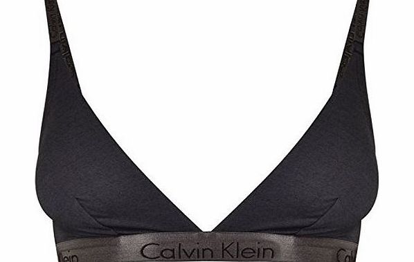 Calvin Klein Womens Klein Dual Tone Black Lingerie Top Bra Dark Grey 10 (S)