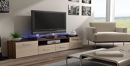 CAMA Modern HIGH GLOSS EVORA WALLIS PLUM TV Stand Display Cabinet WALL Entertainment UNITTV CABINETS / TV STANDS / Lounge Living Room Furniture / HIGH GLOSS FURNITURE / ENTERTAINMENT UNIT / LIVING ROOM (Hi
