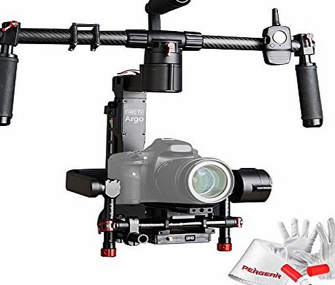 CAME TV CAME-TV ARGO 3-Axis Handheld Camera Gimbal Stabilizer with Wireless Remote Control, Foldable Carbon Fiber Balancing Stand and Carrying Case for Canon 5D Mark III 5D Mark II 7D Panasonic GH4 Sony A7S