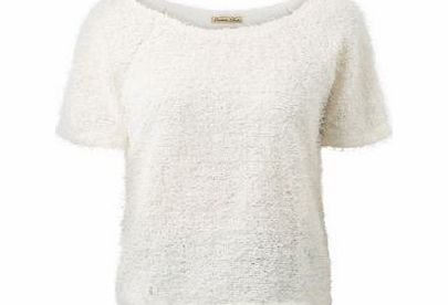 Cream Fluffy Boxy T-Shirt 3357674