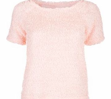 Shell Pink Fluffy Boxy T-Shirt 3277092