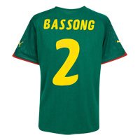 Cameroon Home Shirt 2009/11 with Bassong 2