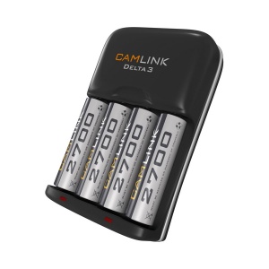 Camlink Delta 3 Battery Charger   4 AA 2700mAh
