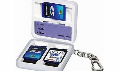 CamLink Vanguard Multi-Holder Memory Card Case (Clear/White)