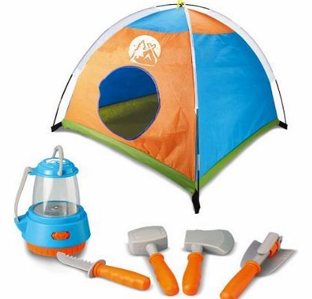 Camping Toys Little Explorer Camping Tent and Tools Toy Gear Play Set for Kids with Lantern