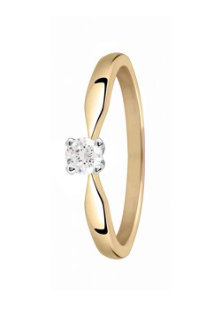 9ct Gold 0.15ct 4 Claw Diamond Ring