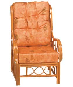 Chair - Terracotta Leaf Cushions
