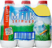 Candia Skimmed UHT Milk (6x1L)