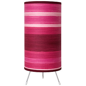 Stripe Lamp- Raspberry
