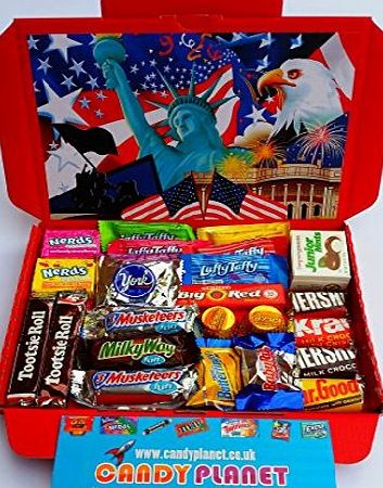 candyplanet American Hersheys Retro Chocolate Sweets Candy Present Hamper Reeses Mini Bite Fun Size Bars Retro Sweets Tootsie Roll Junior Mints Wonka Laffy Taffy Nerds Jolly Ranchers Butterfinger Baby Ruth 3 Musk