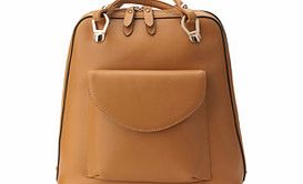 CANNCI Light brown leather rucksack