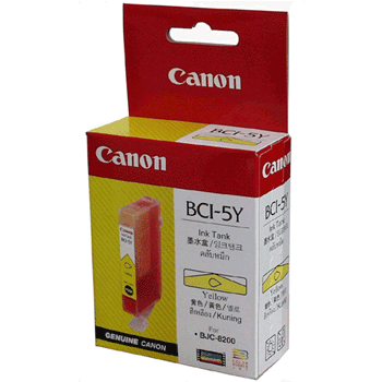 Canon BCI-5Y OEM Yellow Cartridge