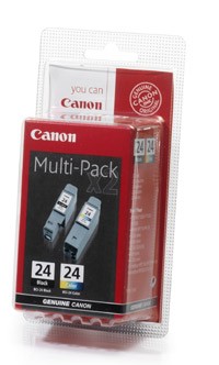 Canon BCI24 Black/Colour Ink Tank (Twin Pack)