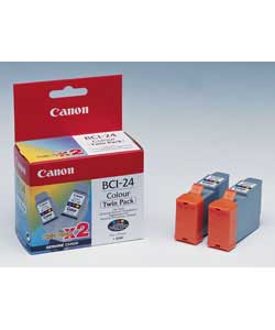 Canon BCI24 Colour Twin Pack Cartridges