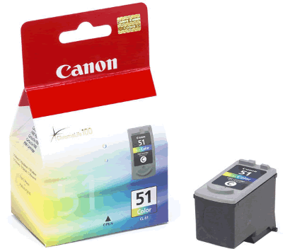 Canon CL-51 Inkjet Colour OEM: 0618B001