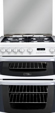 Hotpoint CH60GCIW Double Gas Cooker in White 60cm wide