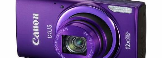 Canon IXUS 265 HSCompact Digital Camera - Purple (16MP, 12x Optical Zoom, 24x ZoomPlus, Wifi, NFC) 3inch LCD