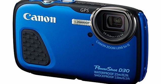 Canon PowerShot D30 Point and Shoot Digital Camera (12.1MP, 5x Optical Zoom)