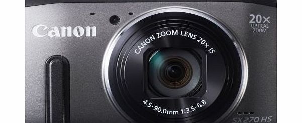 Canon PowerShot SX270 HS Compact Digital Camera - Grey (12.1MP, 20x Optical Zoom) 3 inch LCD